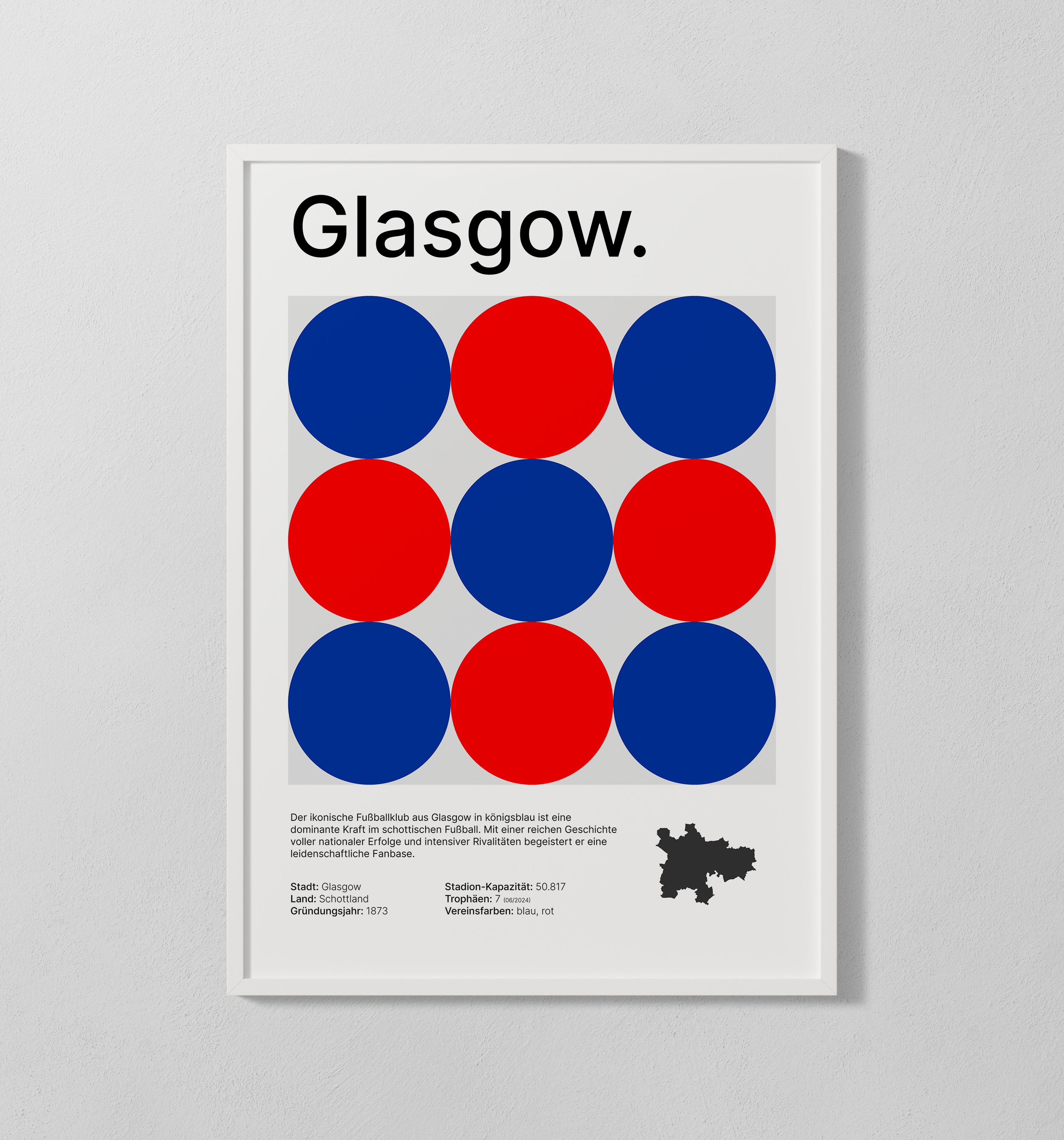 Glasgow blau | Poster